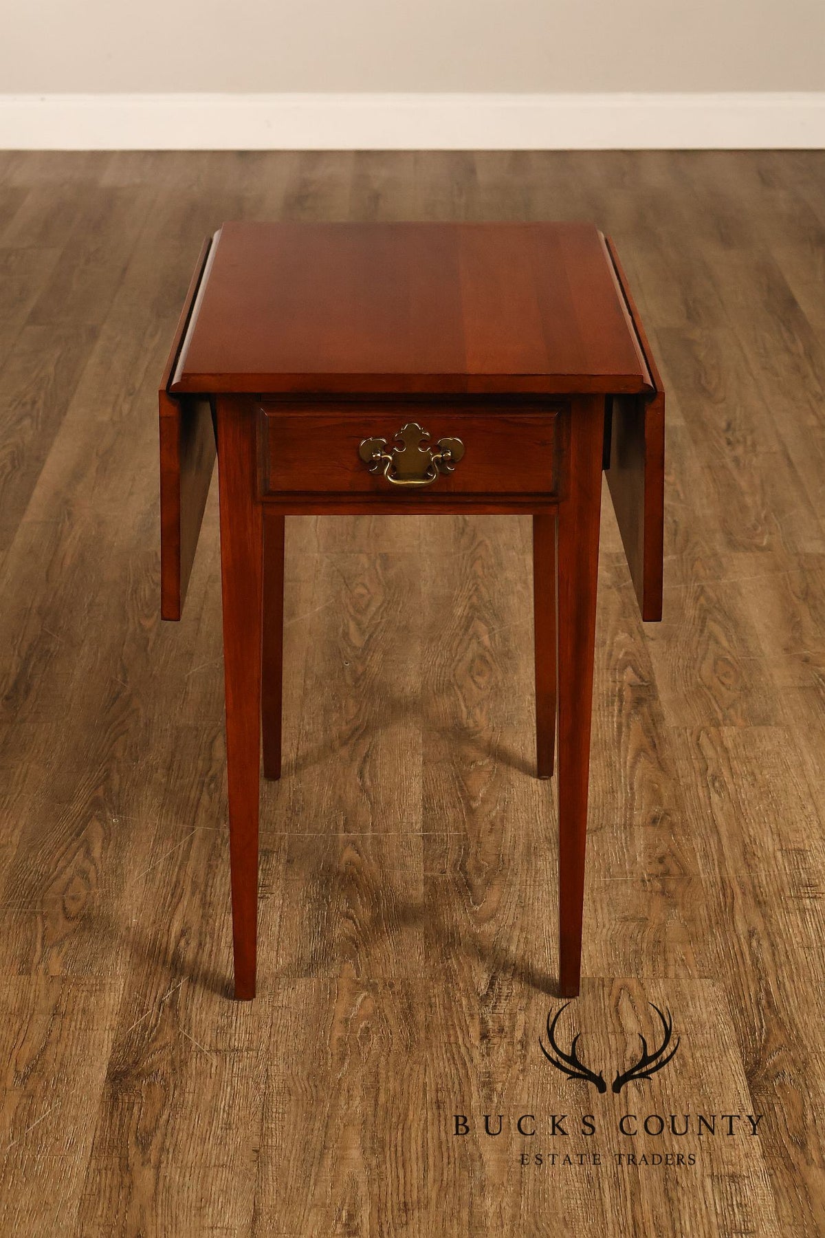 Federal Style Pair of Cherry Pembroke Side Tables