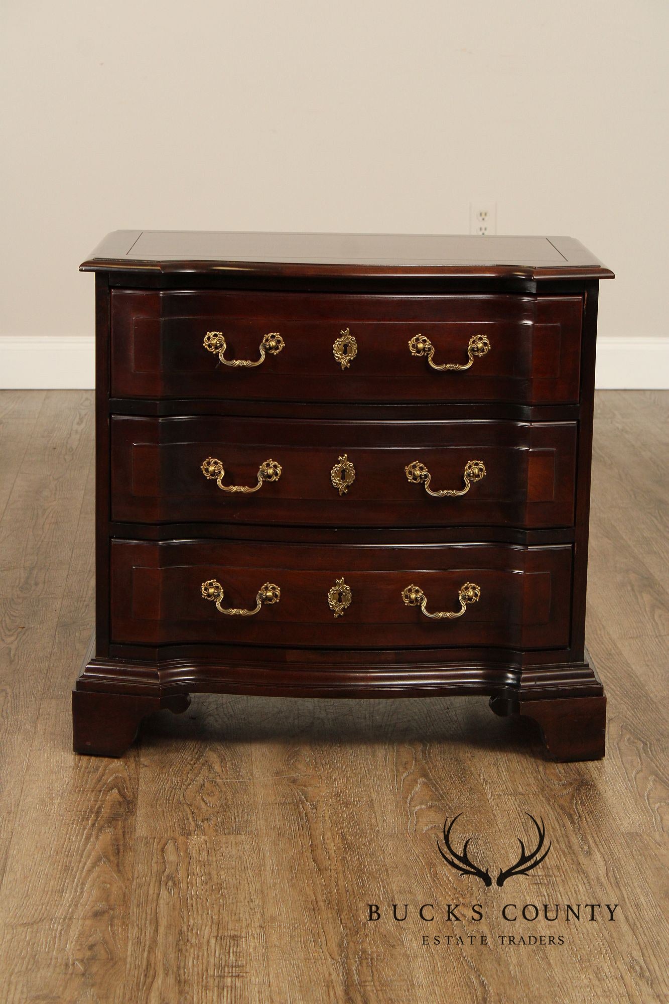 Century Cardella Collection Pair of Cherry Bedside Chests Nightstands