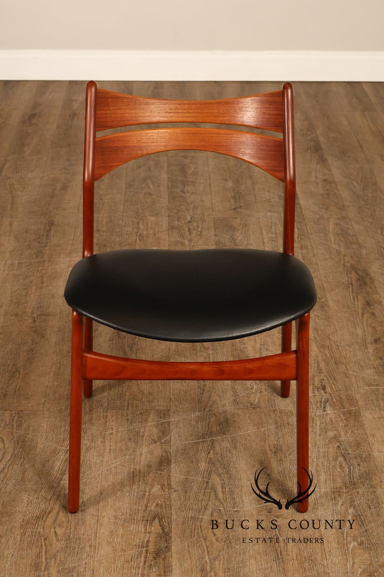Danish Mid Century Modern Erik Buch Teak Desk Chair