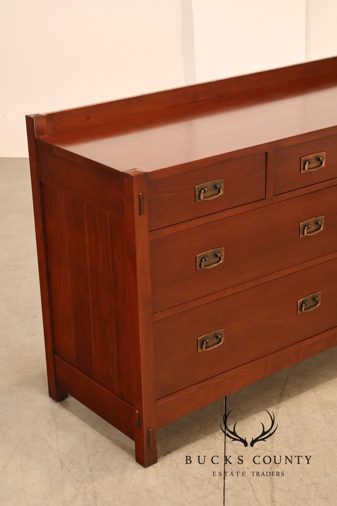 Stickley Mission Collection Cherry Seven Drawer Low Dresser