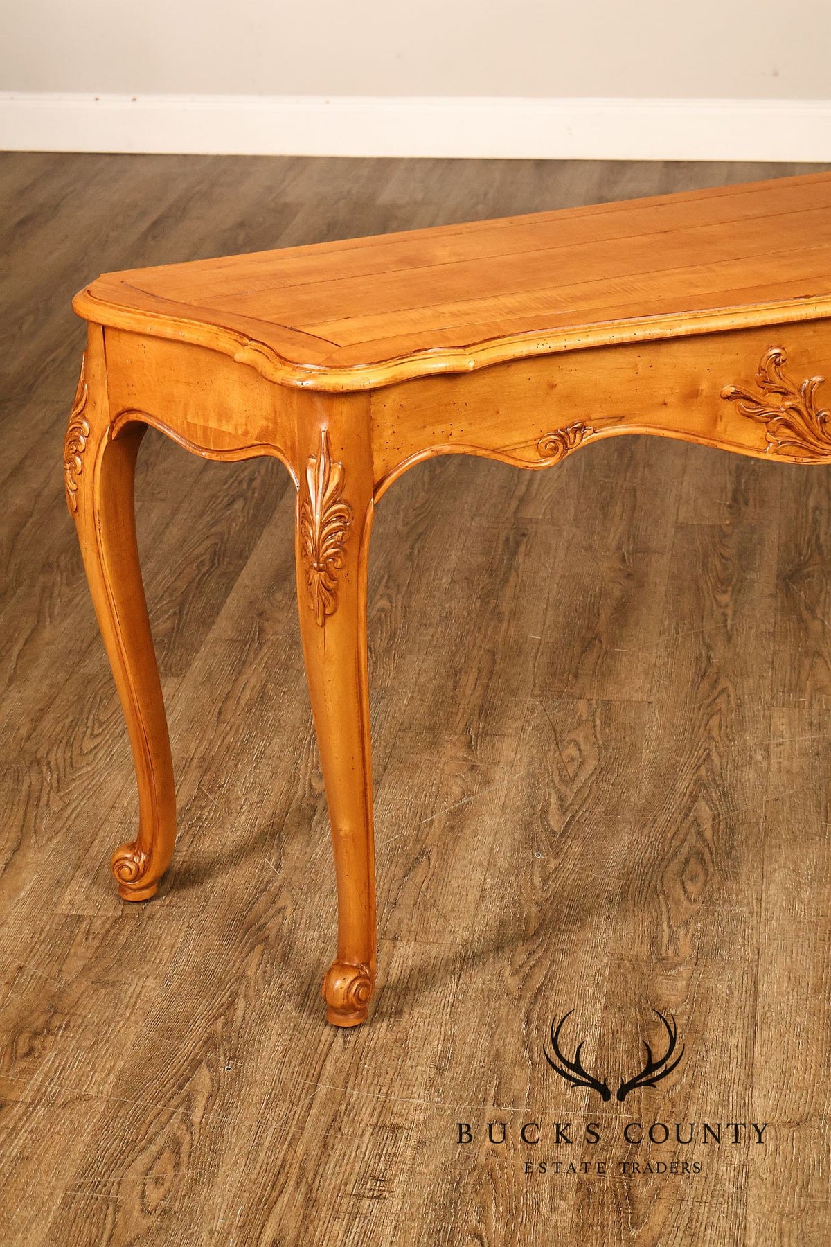 Ethan Allen 'Legacy' Carved Maple Console