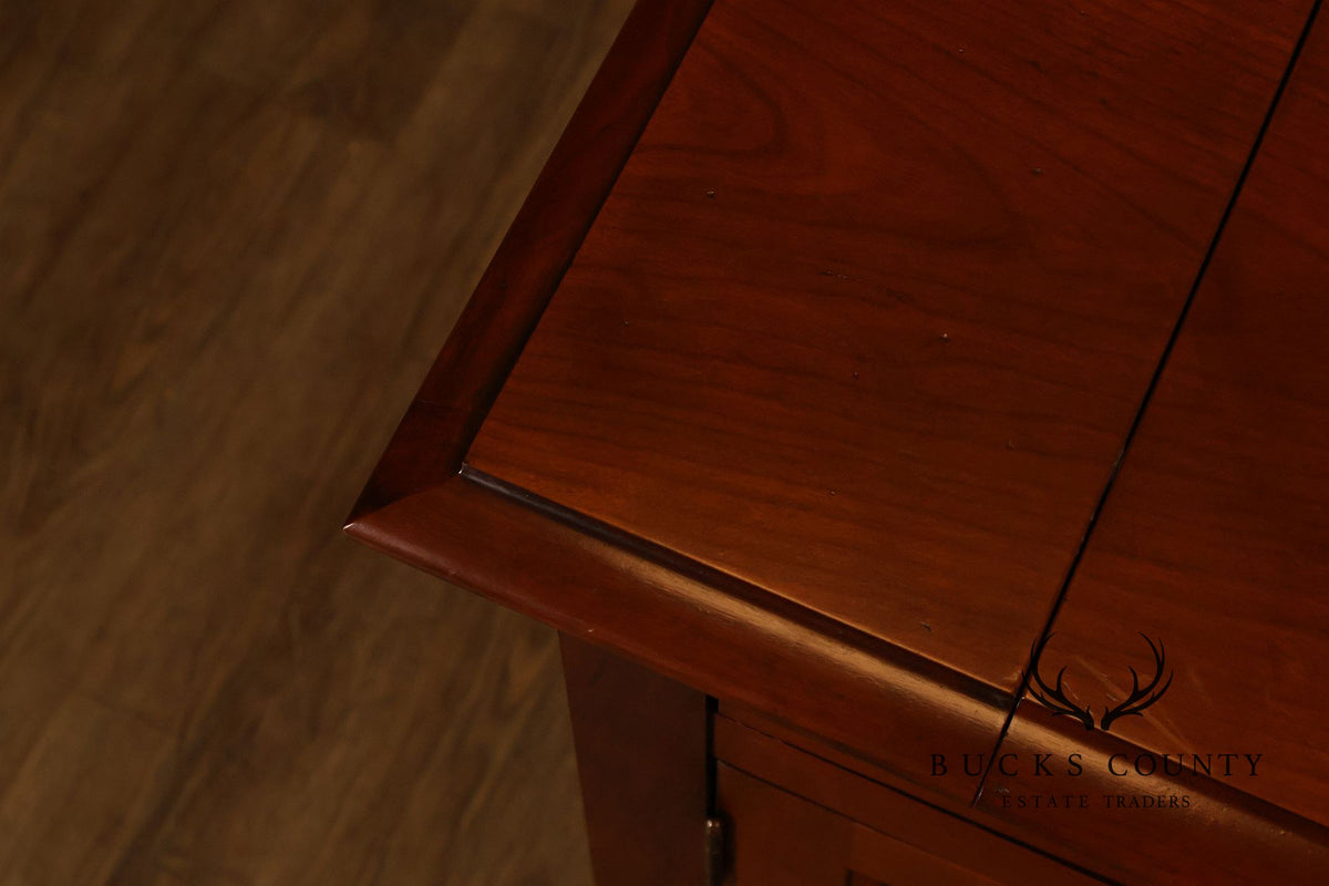 Ethan Allen 'Medallion' Cherry Flip-Top Server