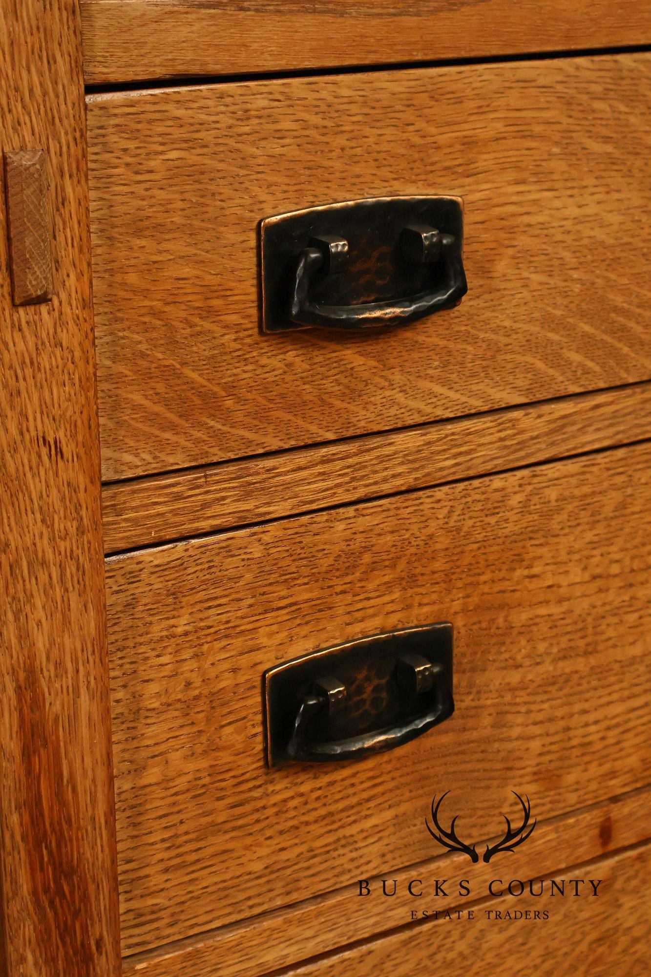 Stickley Mission Collection Oak Three-Drawer Nightstand