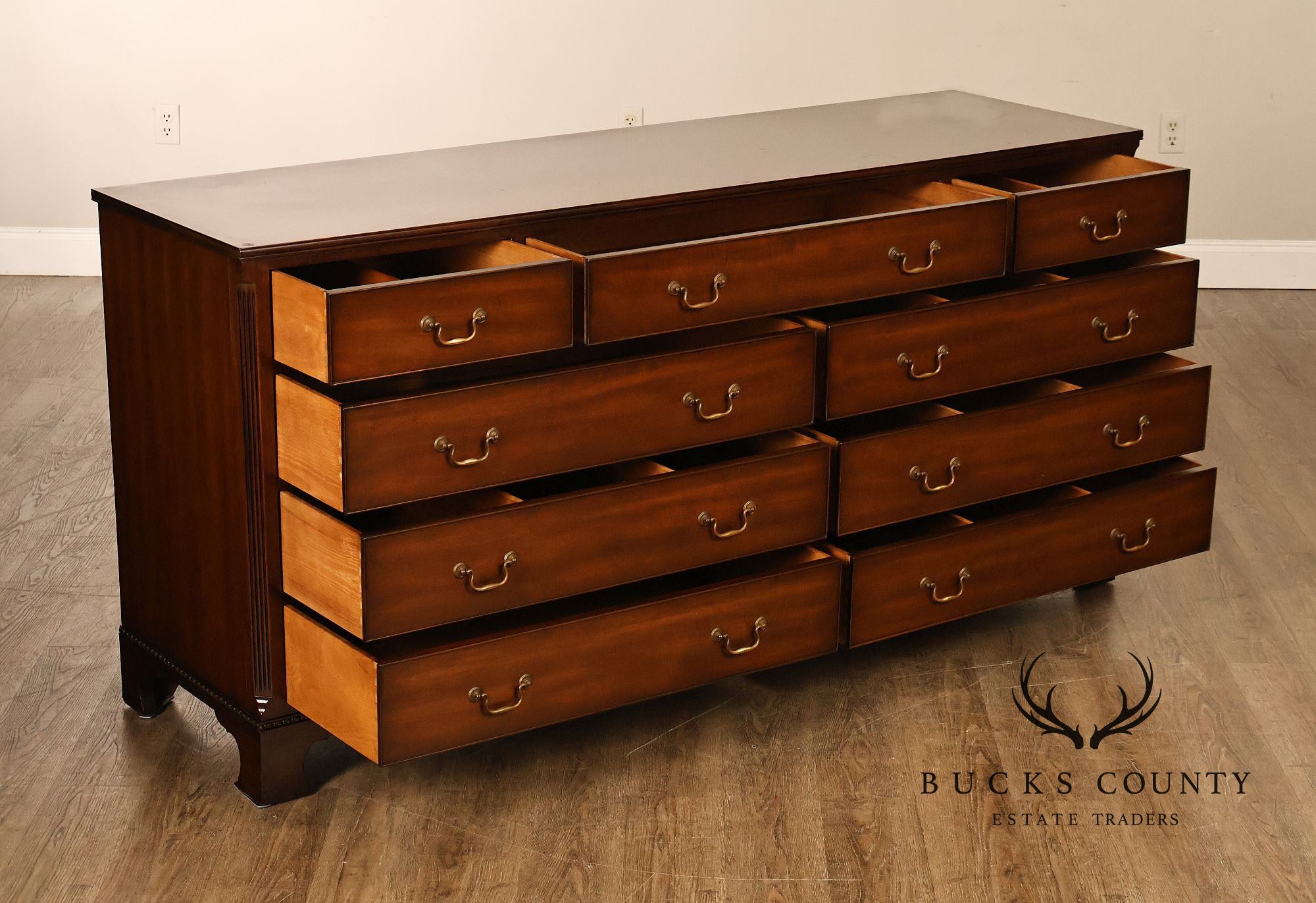 Kittinger Chippendale Style Mahogany Long dresser