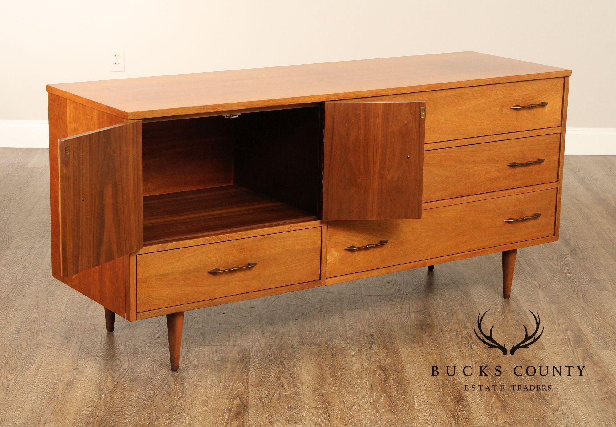 Mid Century Modern Walnut Sideboard