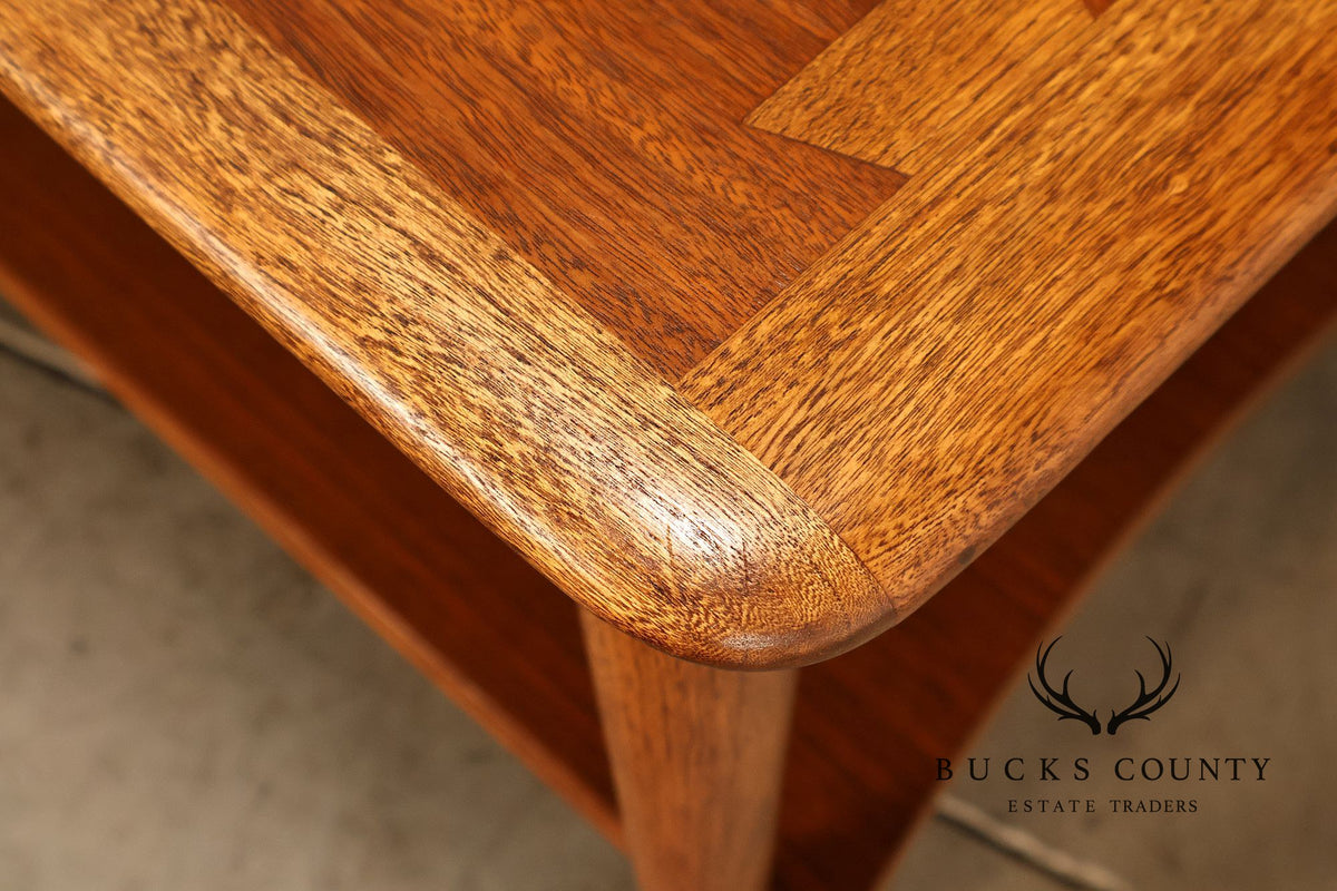 Lane 'Acclaim' Mid Century Modern Walnut and Oak End Table