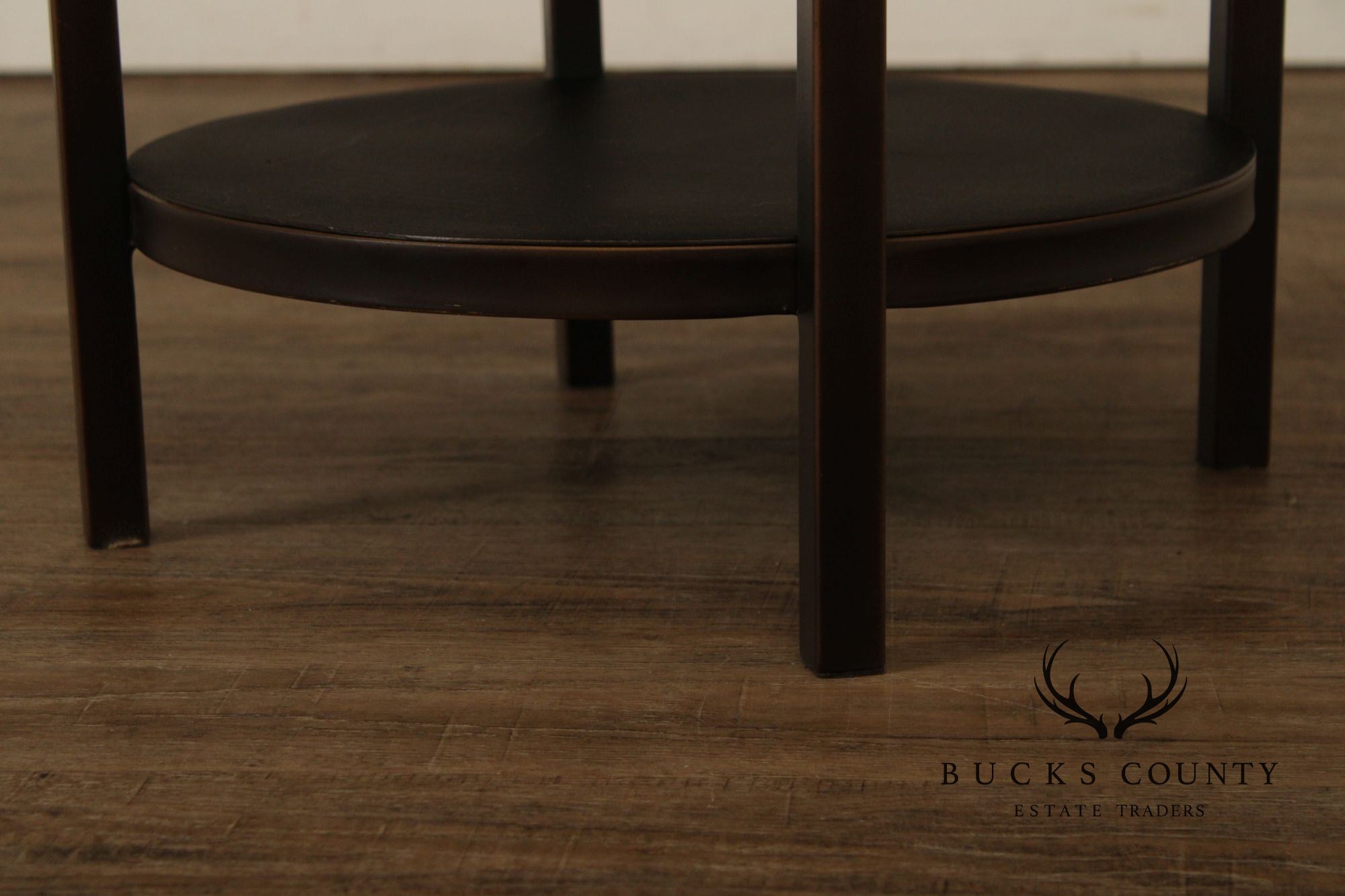Crate & Barrel Modern Round Two-Tier End Table