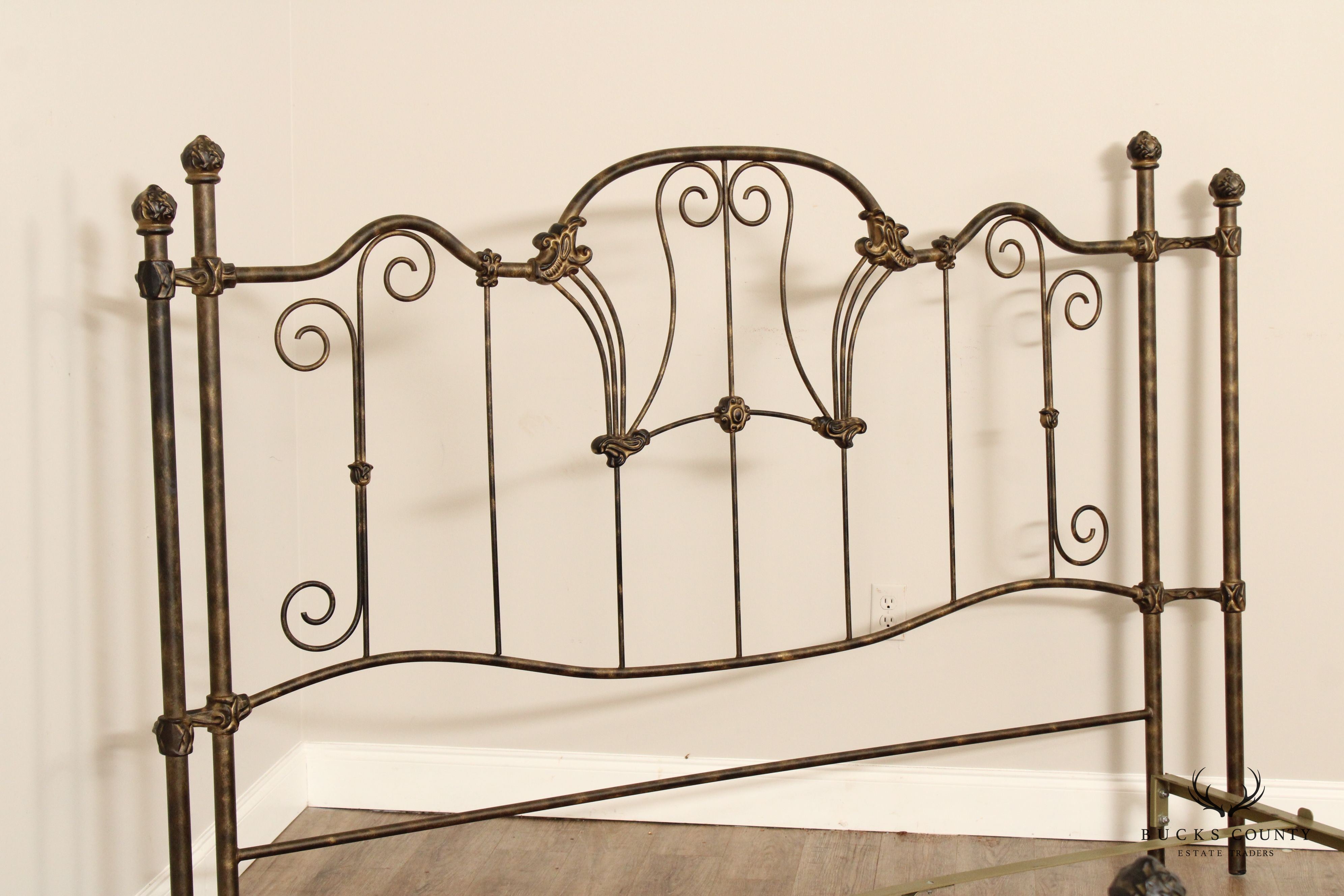 French Style Olympic California King Wrought Iron Bed Frame