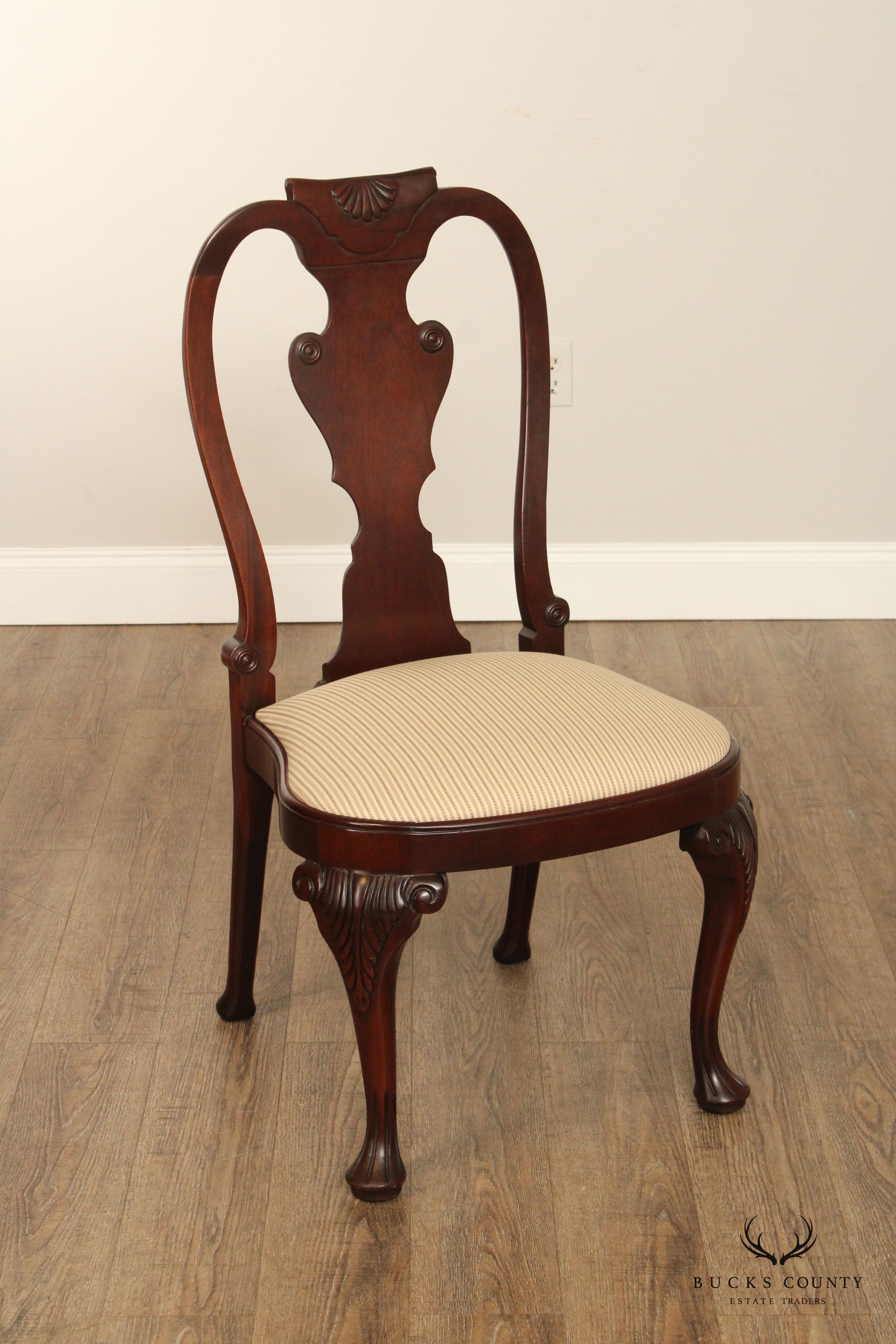 Baker Historic Charleston Collection Set of Six Mahogany Dining Chairs