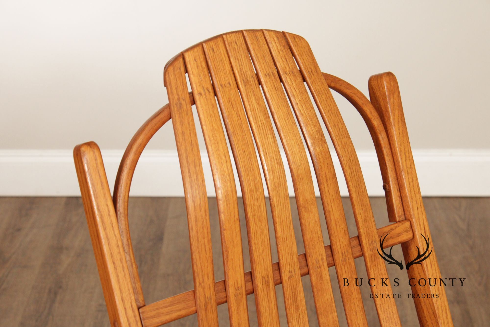 Adirondack Style Oak Bentwood Rocker