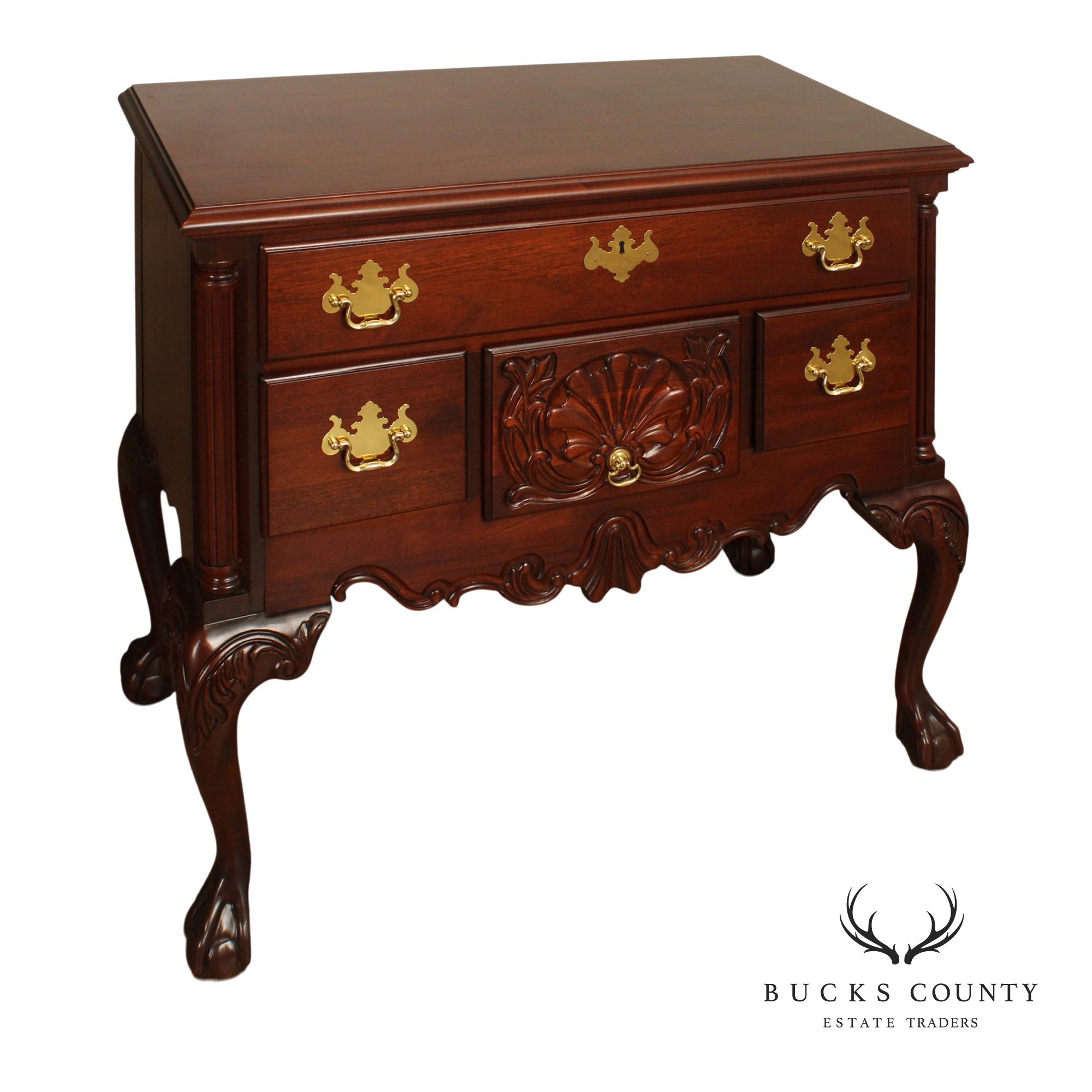 Thomasville Chippendale Style Mahogany Lowboy