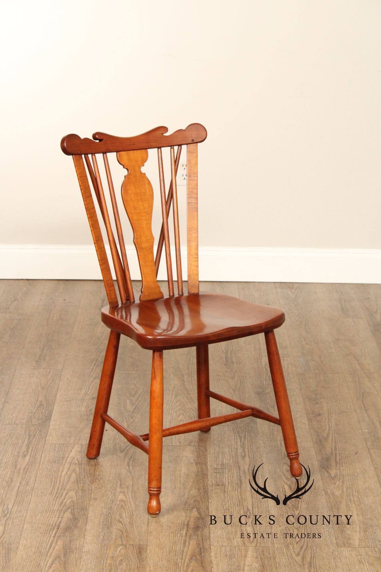 Stickley Set of Six Cherry Valley Windsor Dining Chairs