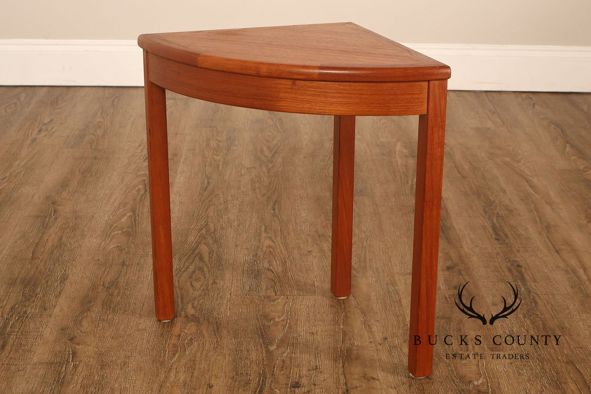 Andreas Tuck Danish Modern Teak Corner Side Table