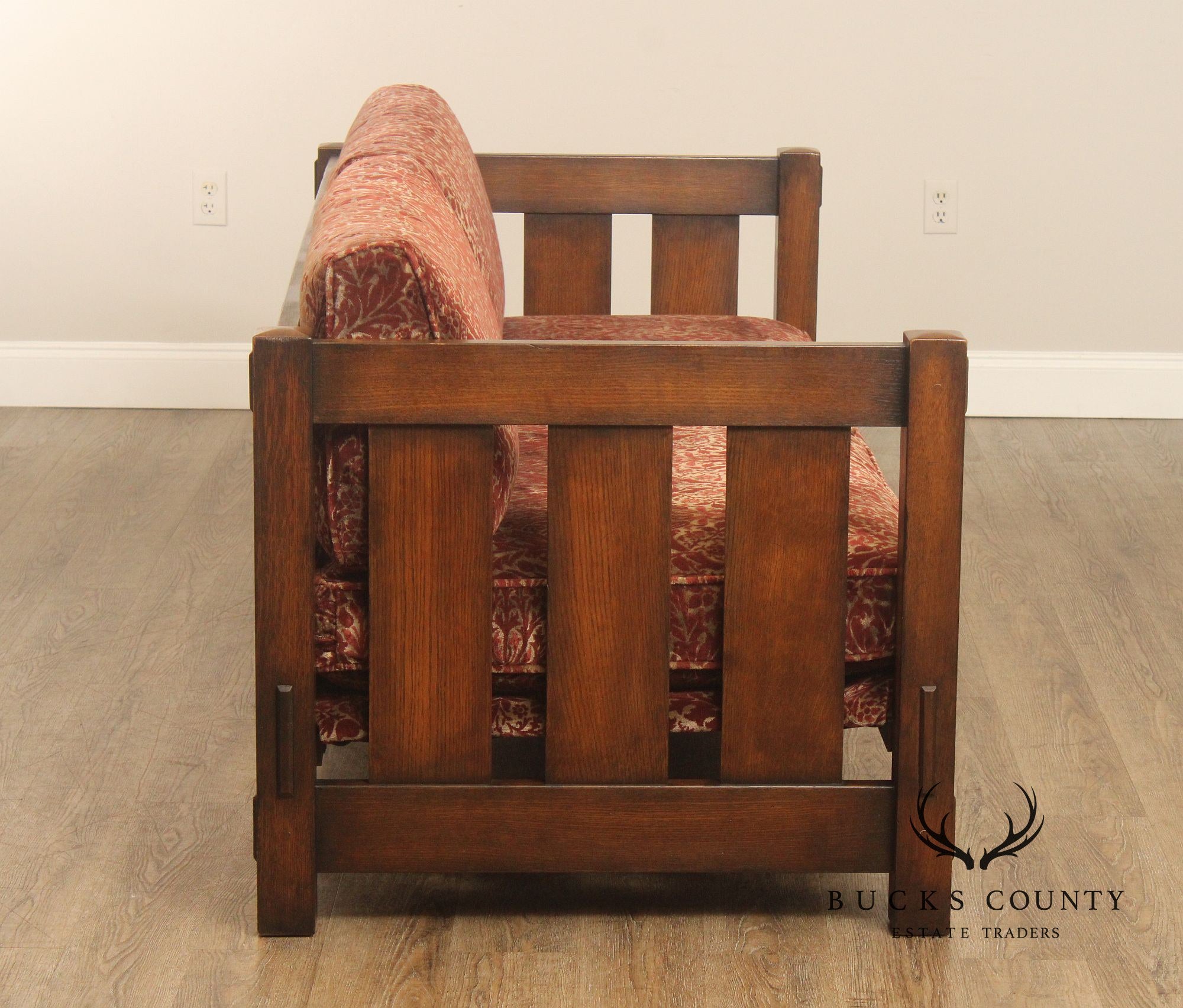 Stickley Mission Collection Loose Cushion Oak Settle