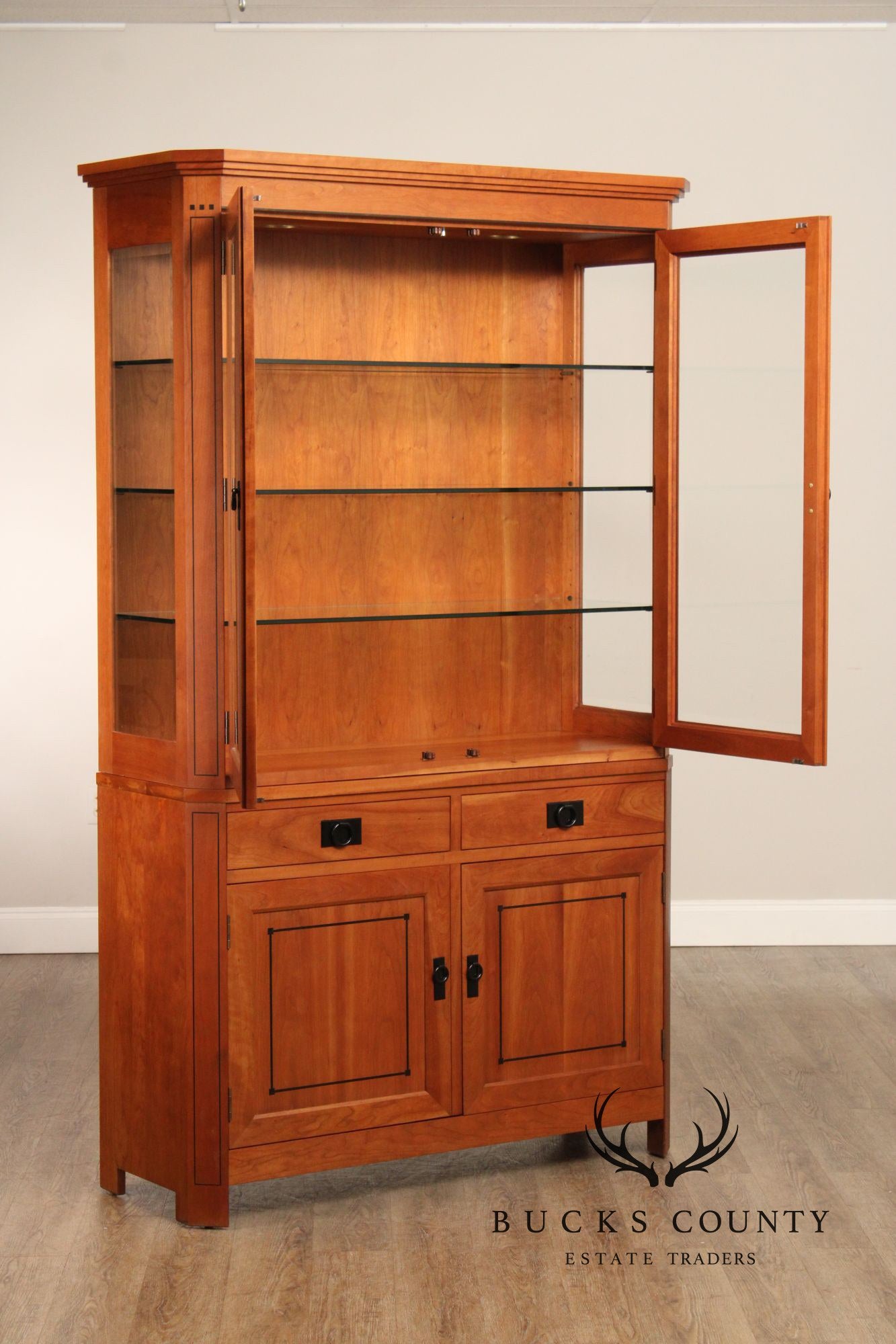 Stickley 21st Century Collection Cherry Buffet Base China Cabinet