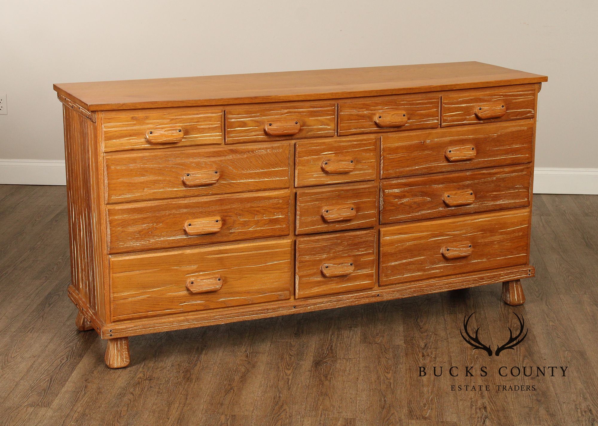 Brandt Ranch Oak Vintage Triple Dresser