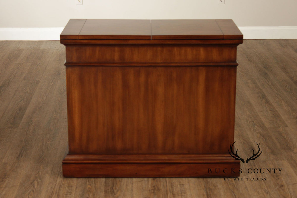 Karges Burl Walnut Flip-Top Server