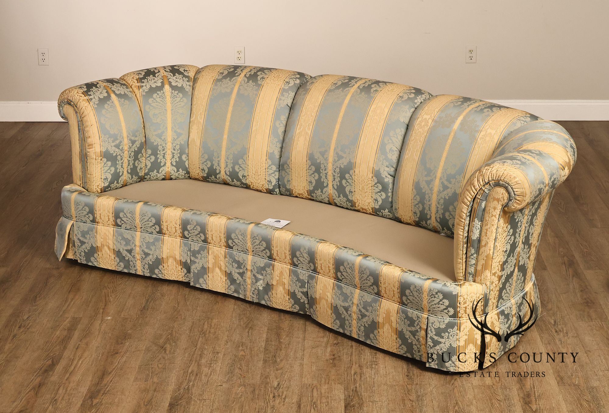 Kindel Custom Upholstered Channel Back Sofa
