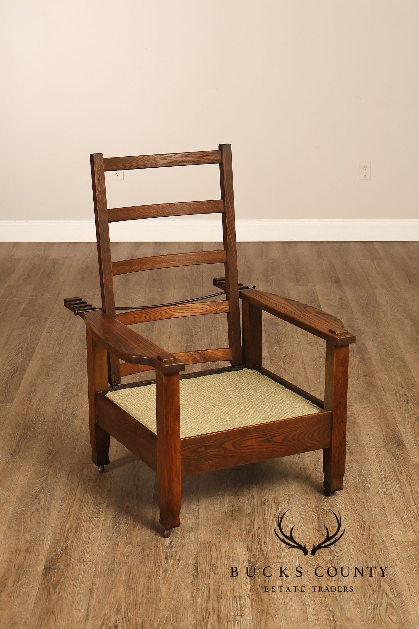 Antique Mission Oak Adjustable Morris Chair