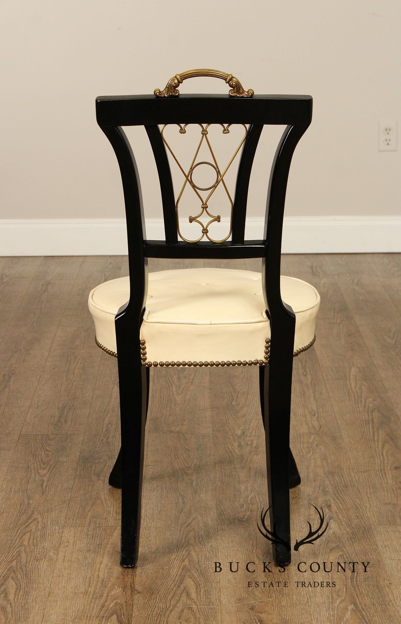 Regency Style Ebonized Side Chair