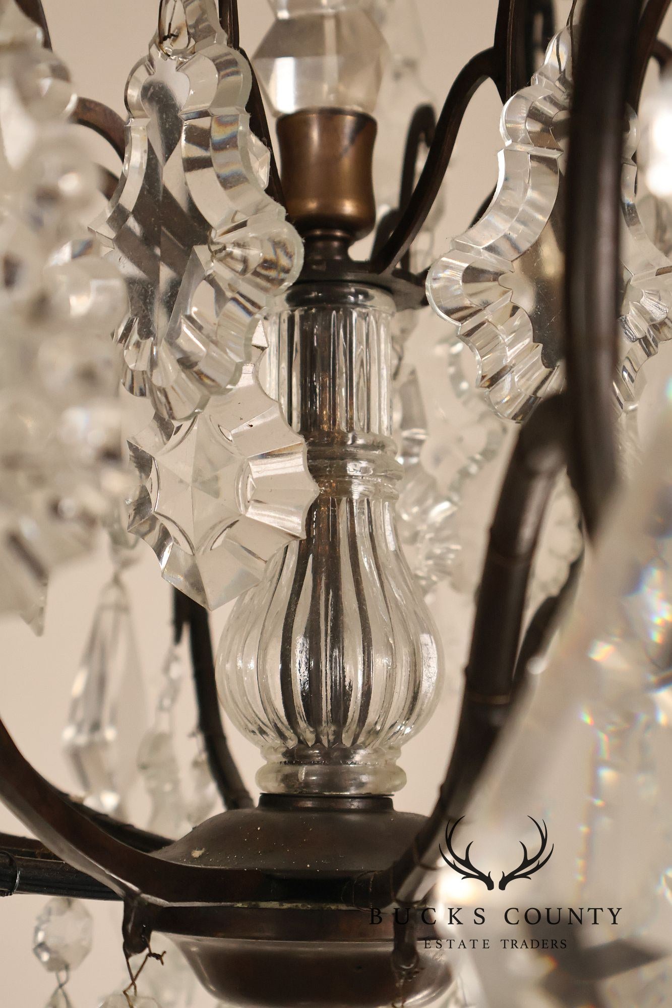 Versailles Style Crystal And Bronze Chandelier