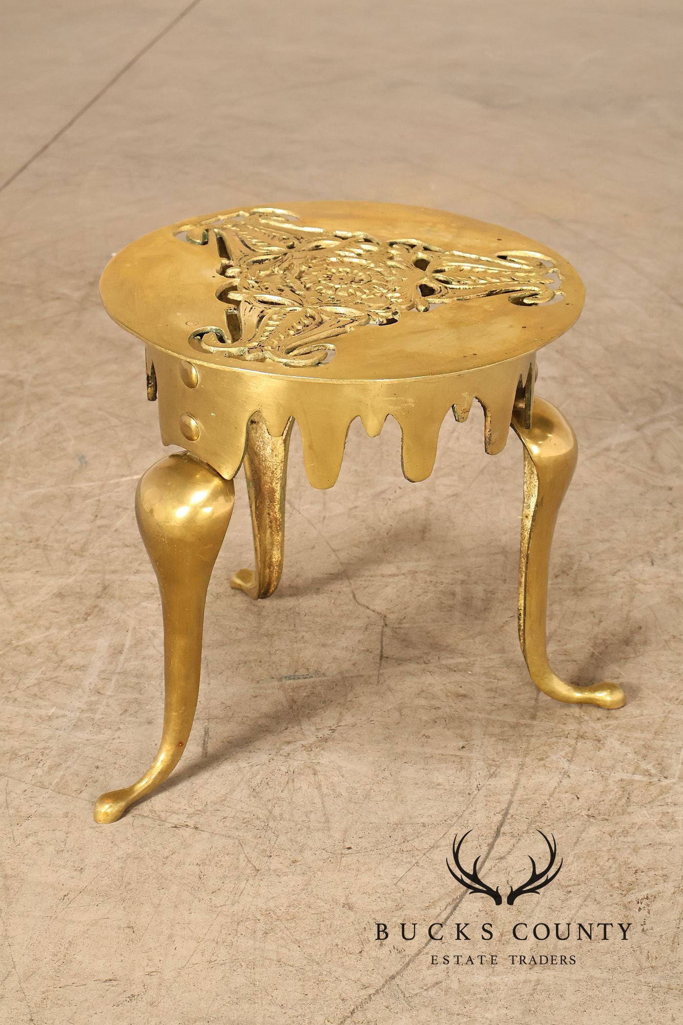 Vintage Brass Trivet Stand