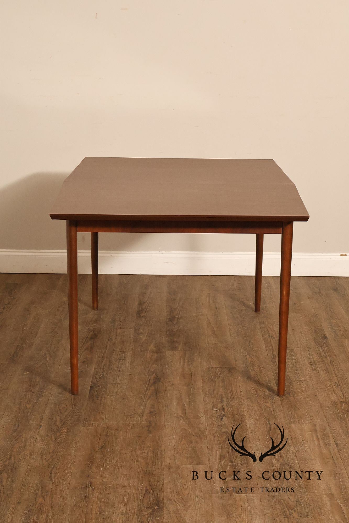 Mid Century Modern Walnut Expandable Dining Table