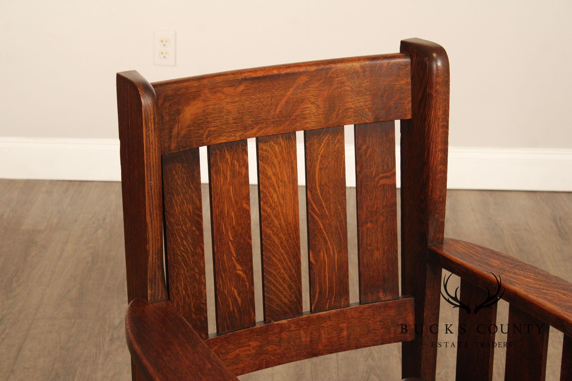 Antique Mission Oak Armchair