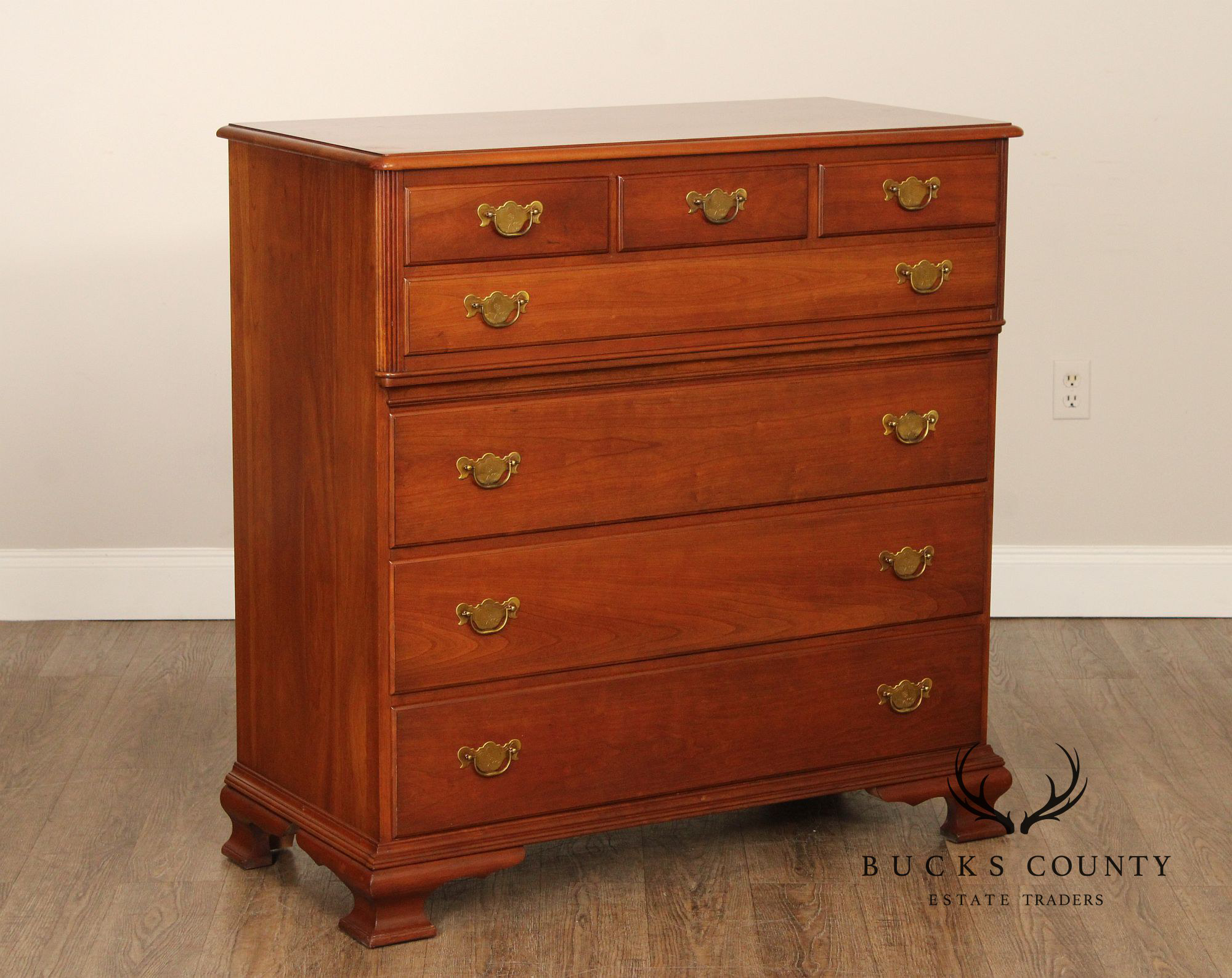 Pennsylvania House Chippendale Style Cherry Chest of Drawers