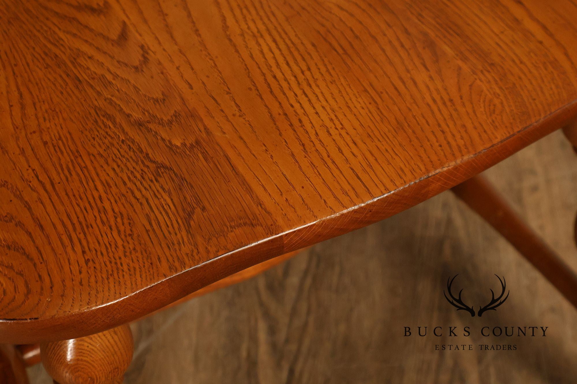 Virginia House Set of Four Oak Windsor Dining Chairs