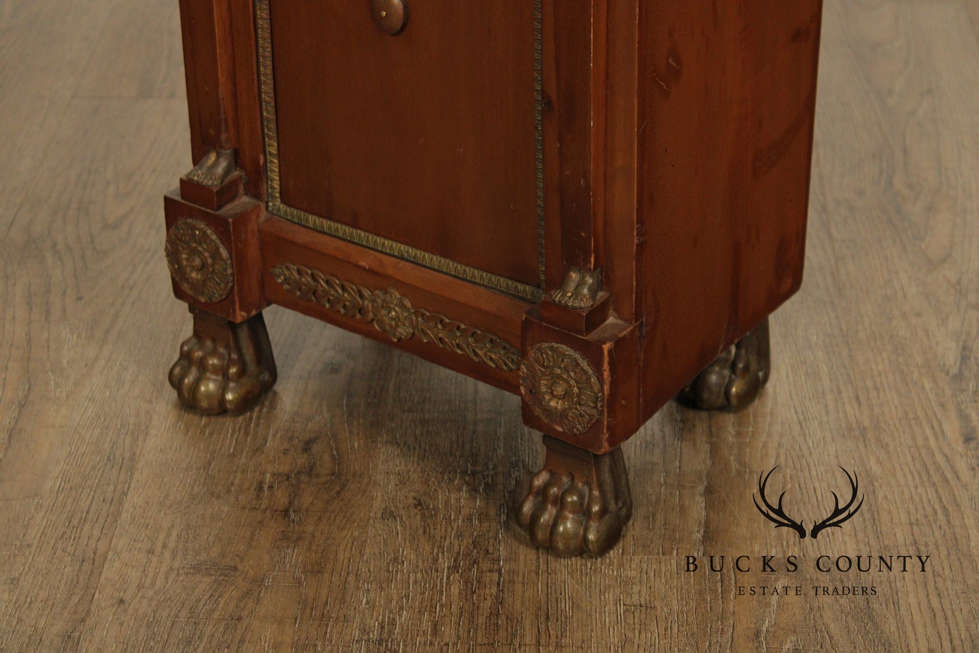 Antique French Marble Top Neoclassical Style Pedestal