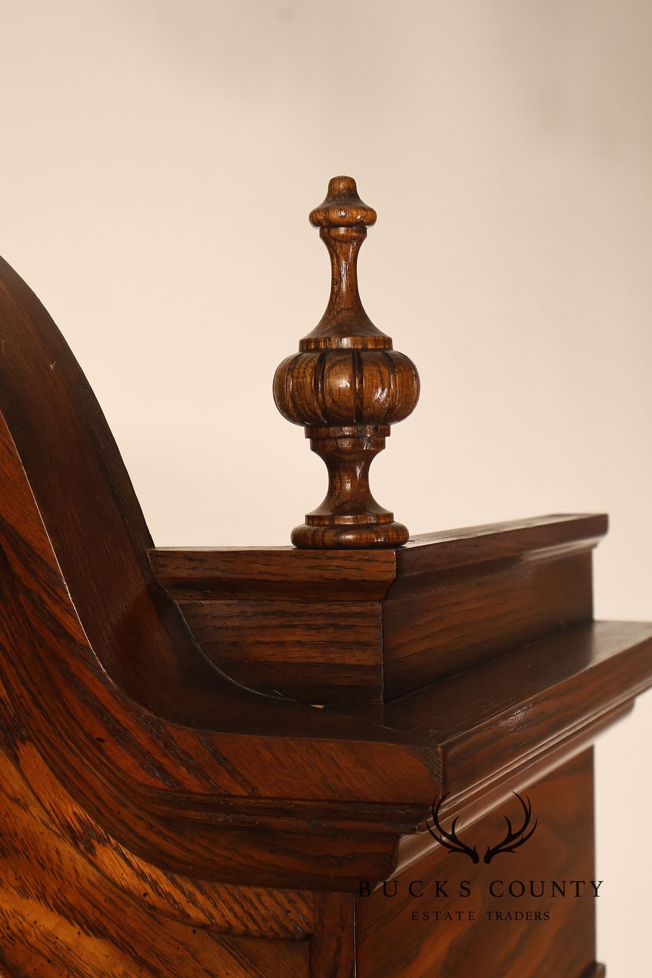 Sligh Traditional Oak Triple Chime Grandfather Clock With Moon Phase Dial