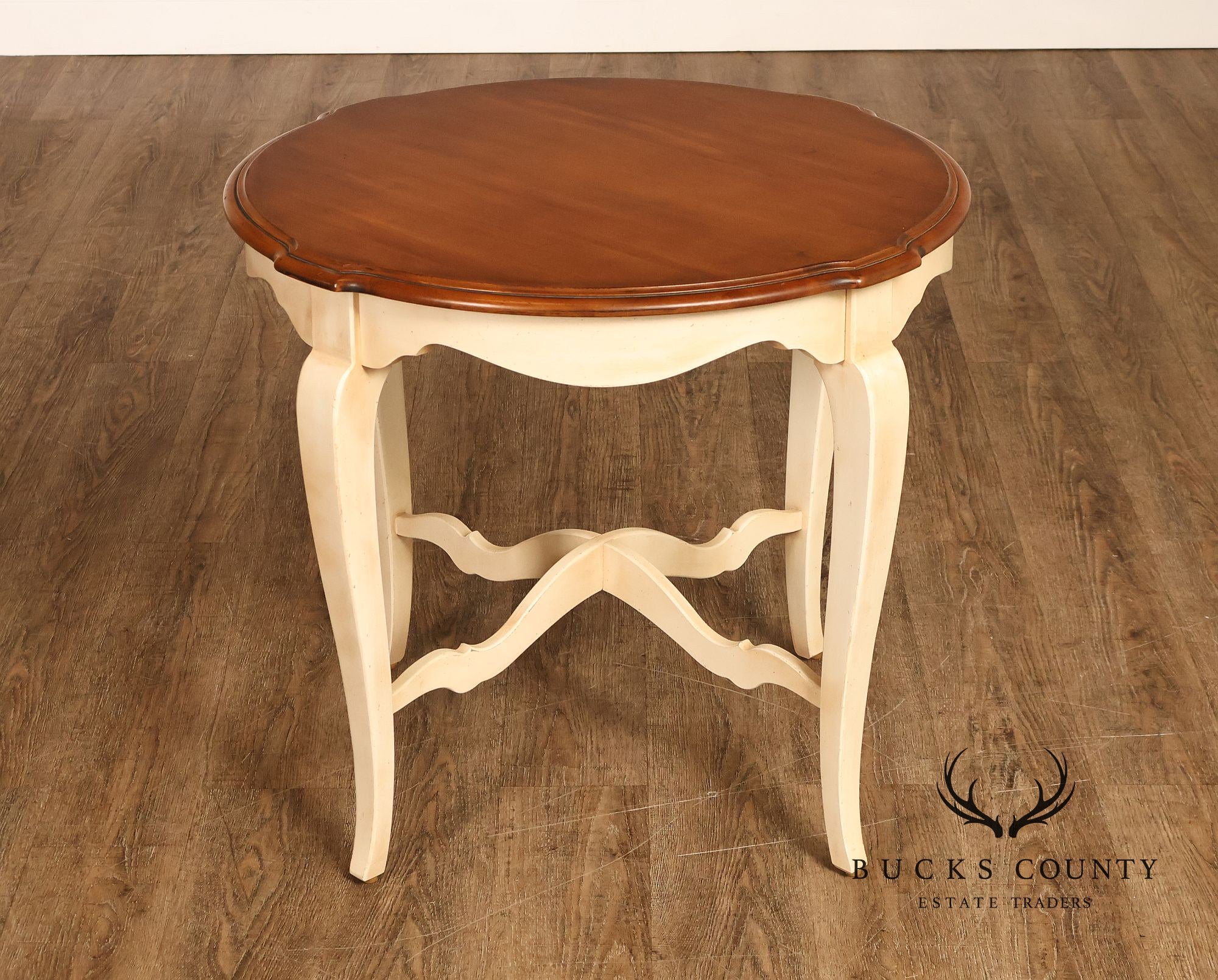Ethan Allen French Country Round Accent Side Table