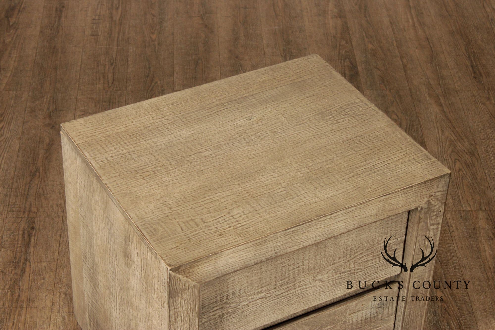 Restoration Hardware Reclaimed Oak Closed Nightstand