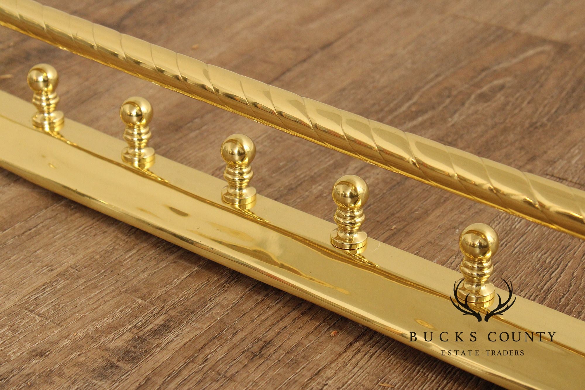 Traditional Polished Brass Fireplace Fender