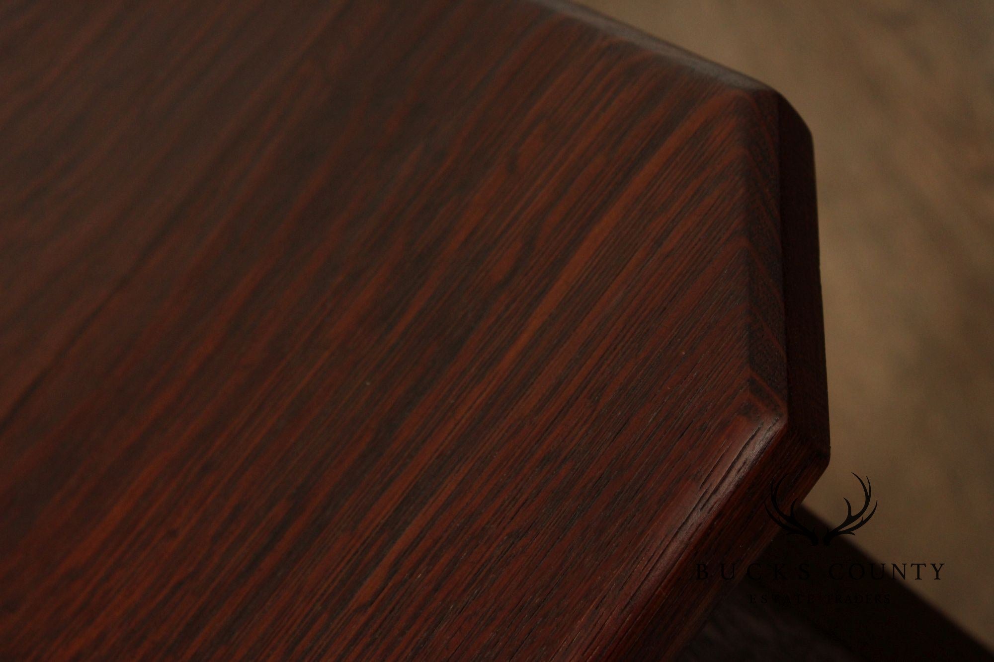 Arts and Crafts Antique Pair of Oak Cut-Out Taboret Side Tables