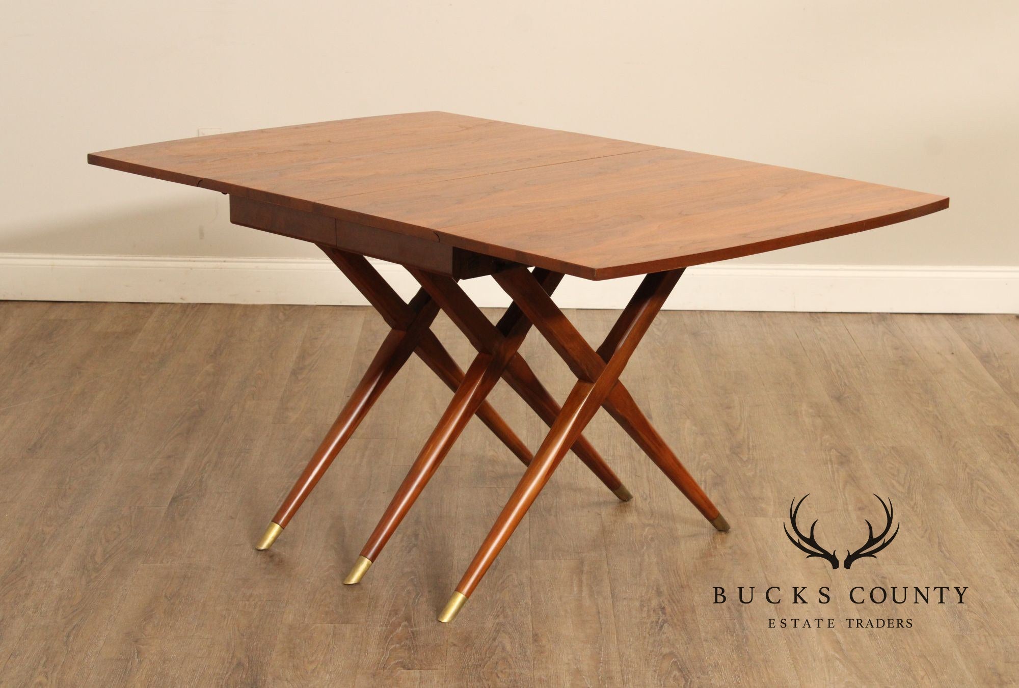 Craddock Mid Century Modern Drop Leaf Dining Table