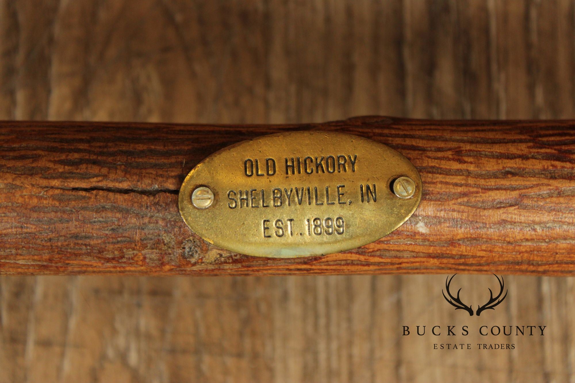 Old Hickory Set of Four 'Wagon Wheel' Dining Chairs