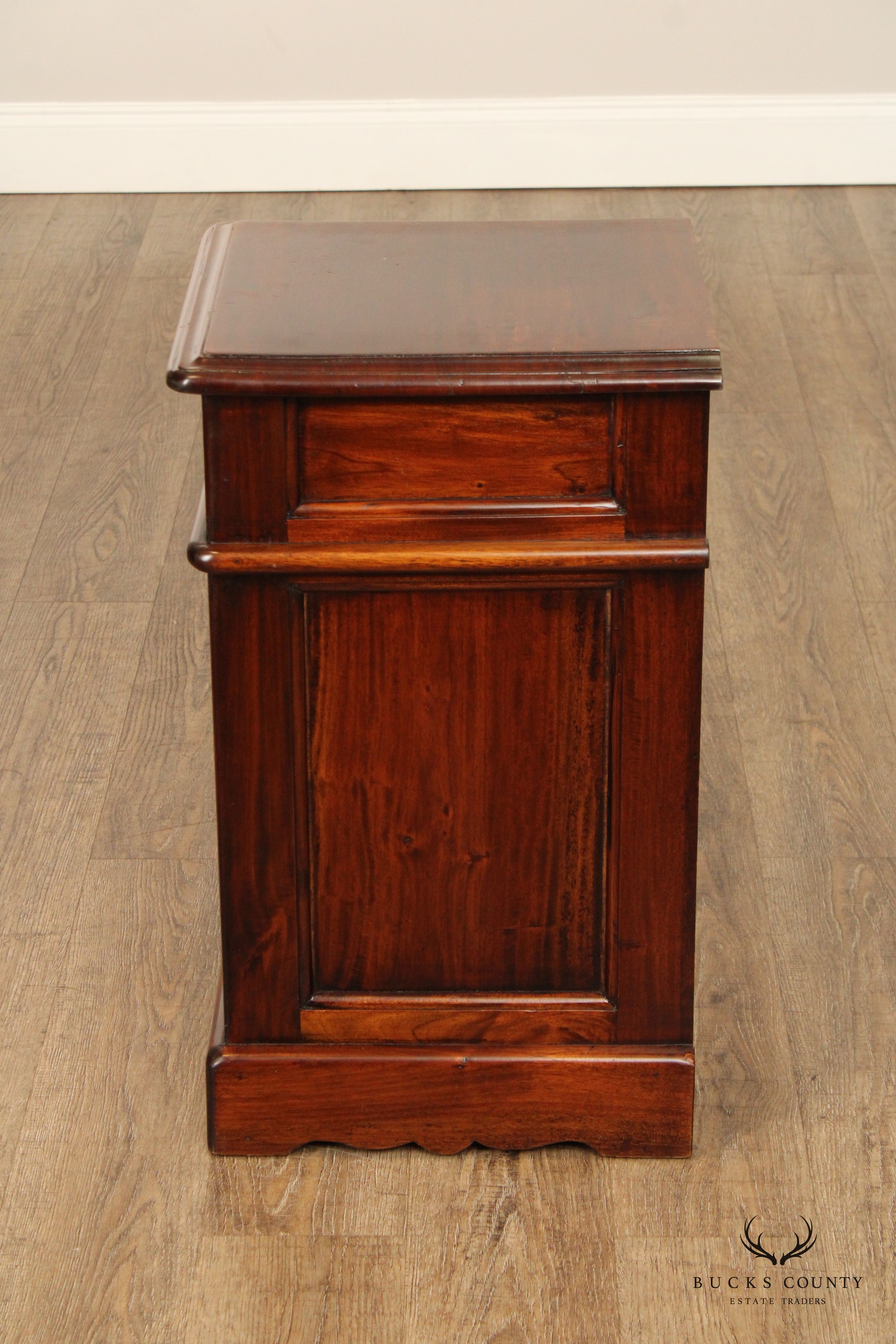 Traditional Hardwood Nightstand Cabinet