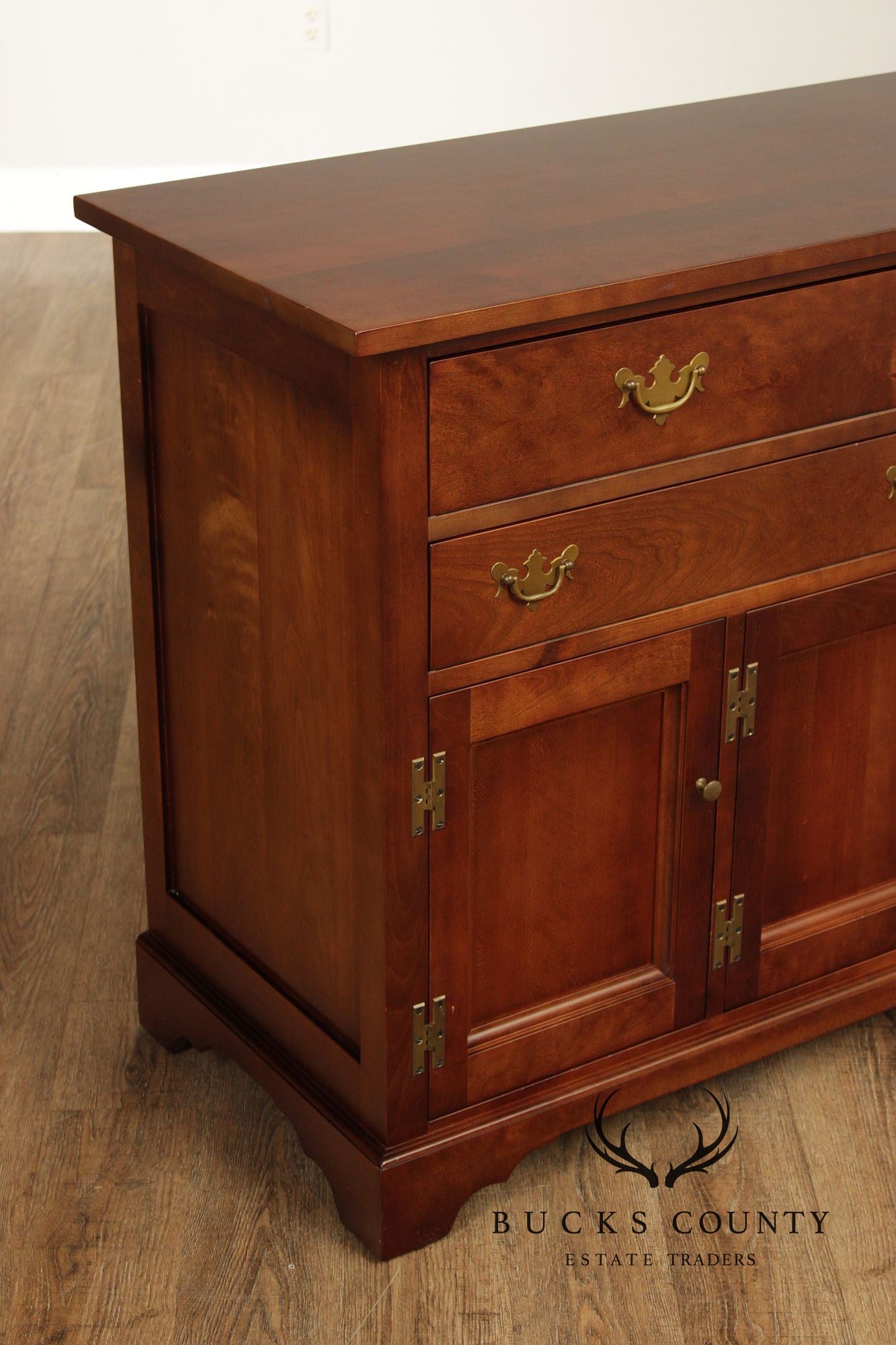 E.A. Clore Sons Cherry Colonial Style Sideboard Buffet