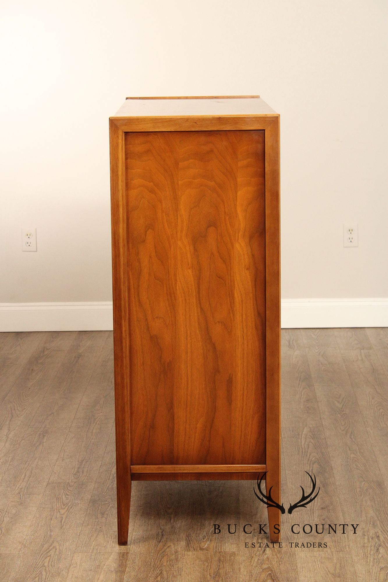 Mid Century Modern Walnut Tall Chest