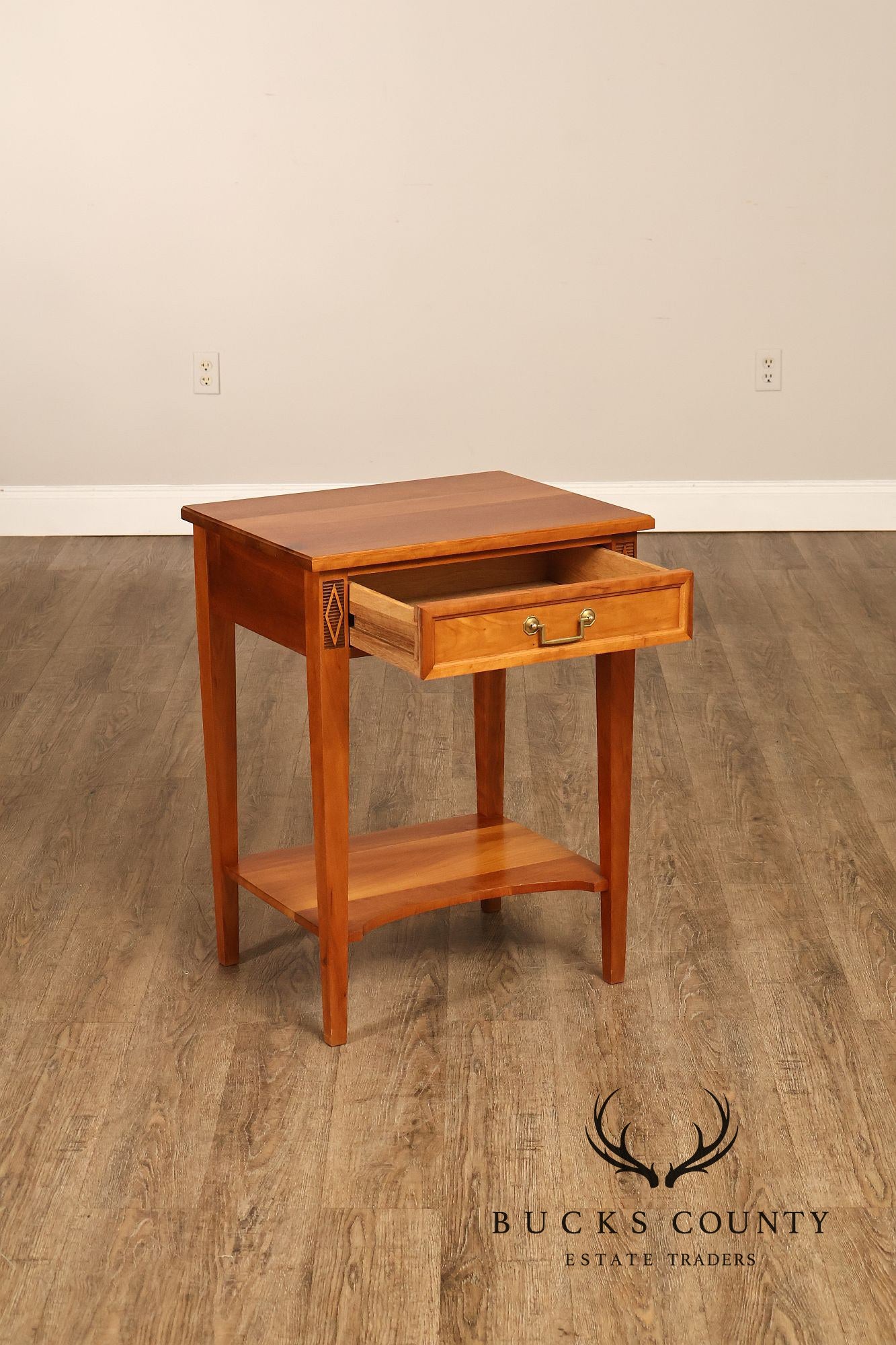 Stickley Directoire Style Cherry Pair Of End Tables