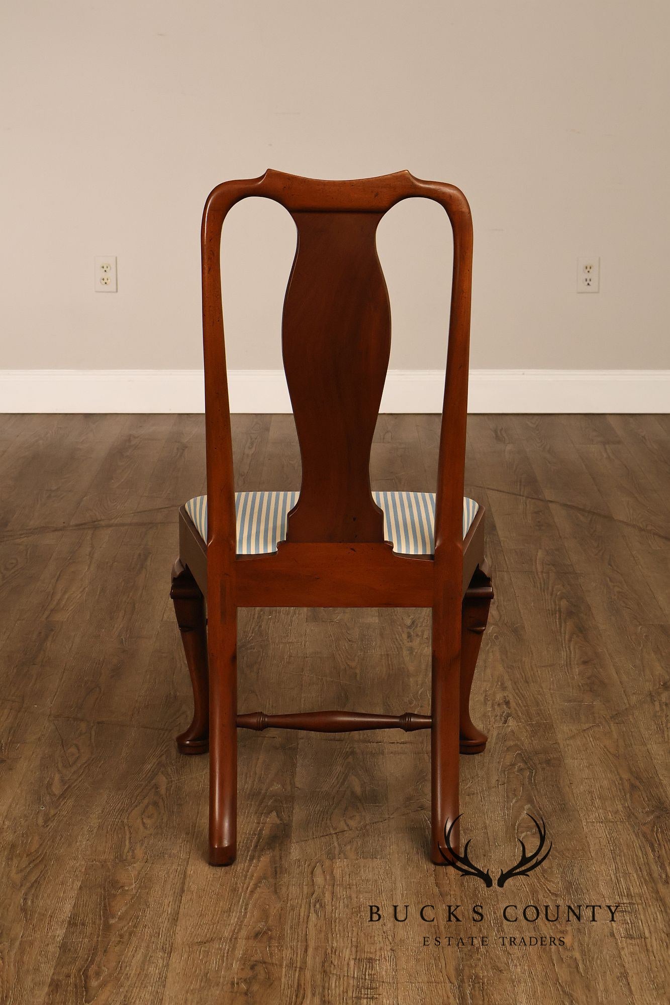 Kittinger Colonial  Williamsburg Queen Anne Style Set Of Six Mahogany Dining Chairs
