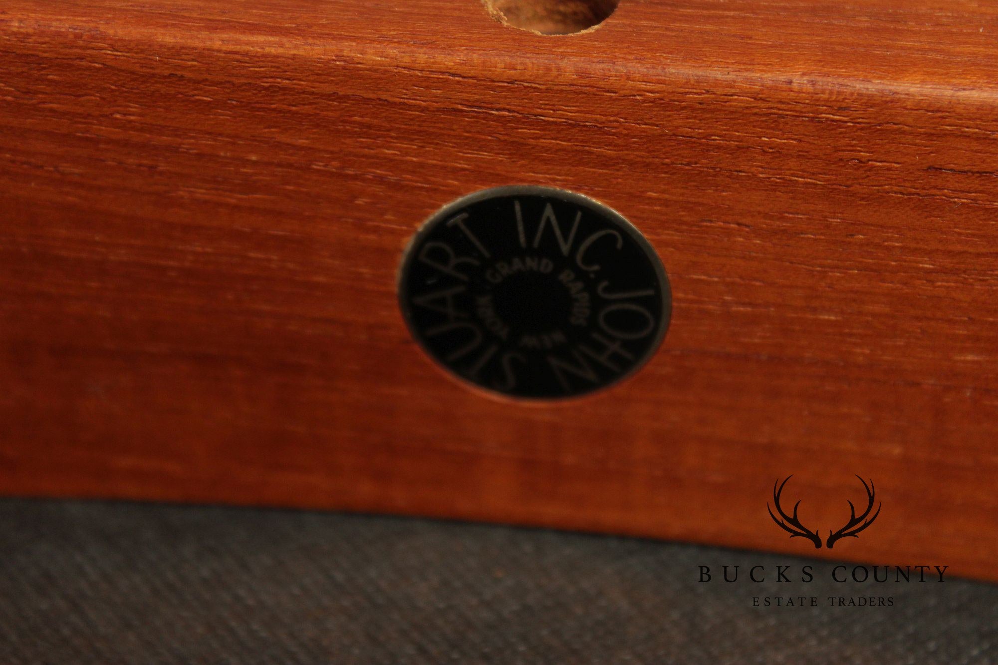 Mid Century Danish Teak Floating Seat Stool By Inger Klingenberg For France & Søn