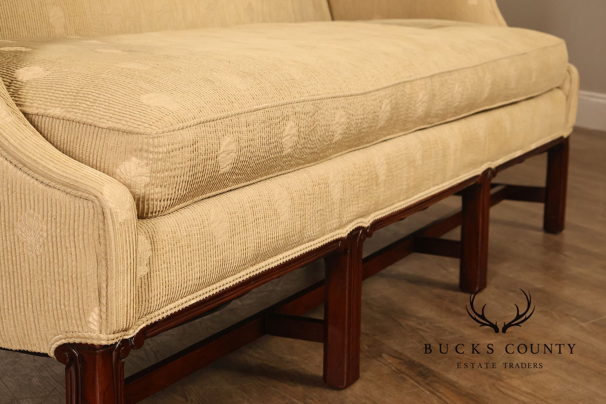 Chippendale Style Mahogany Frame Sofa