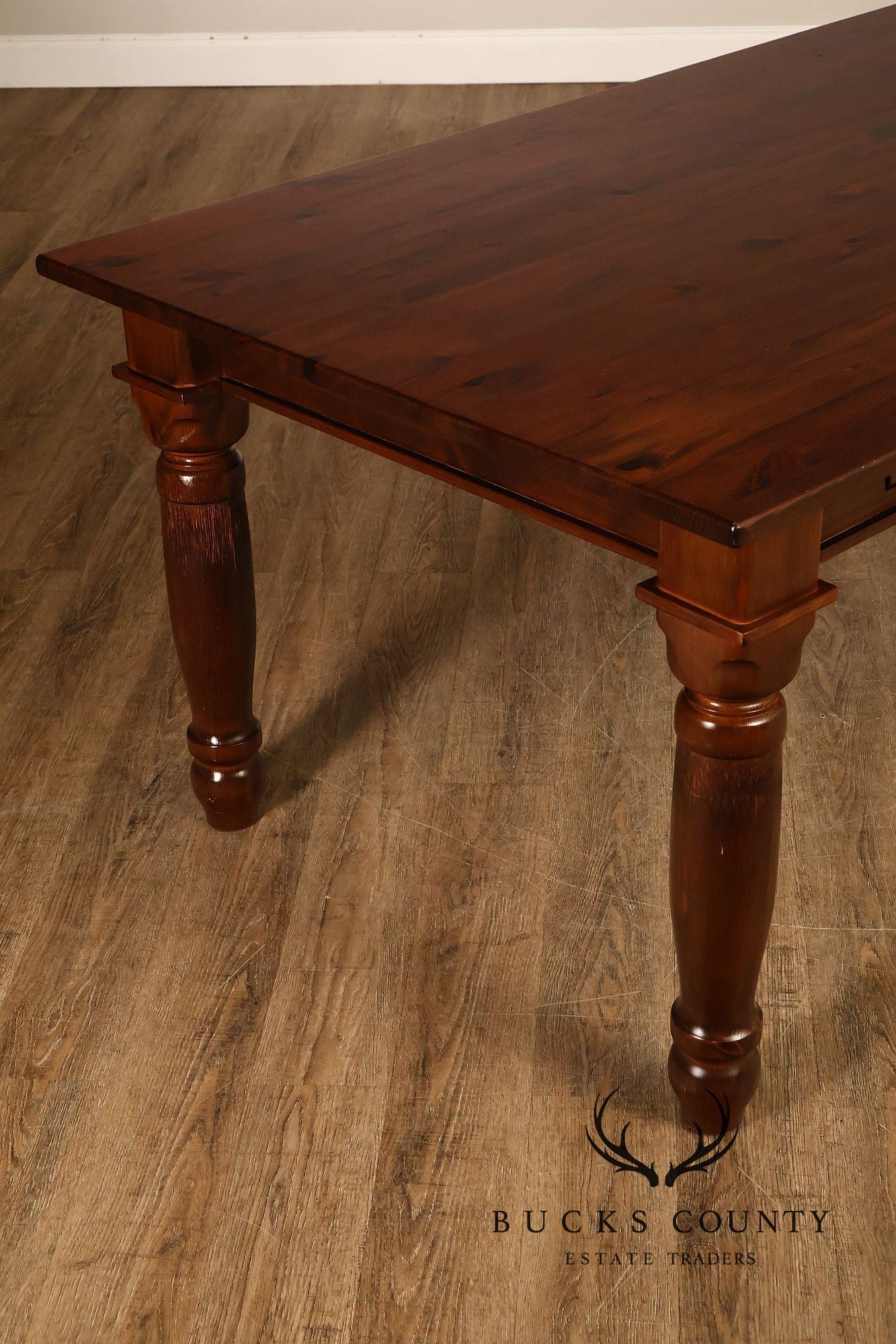 Farmhouse Style Large 8 Foot Pine Dining Table