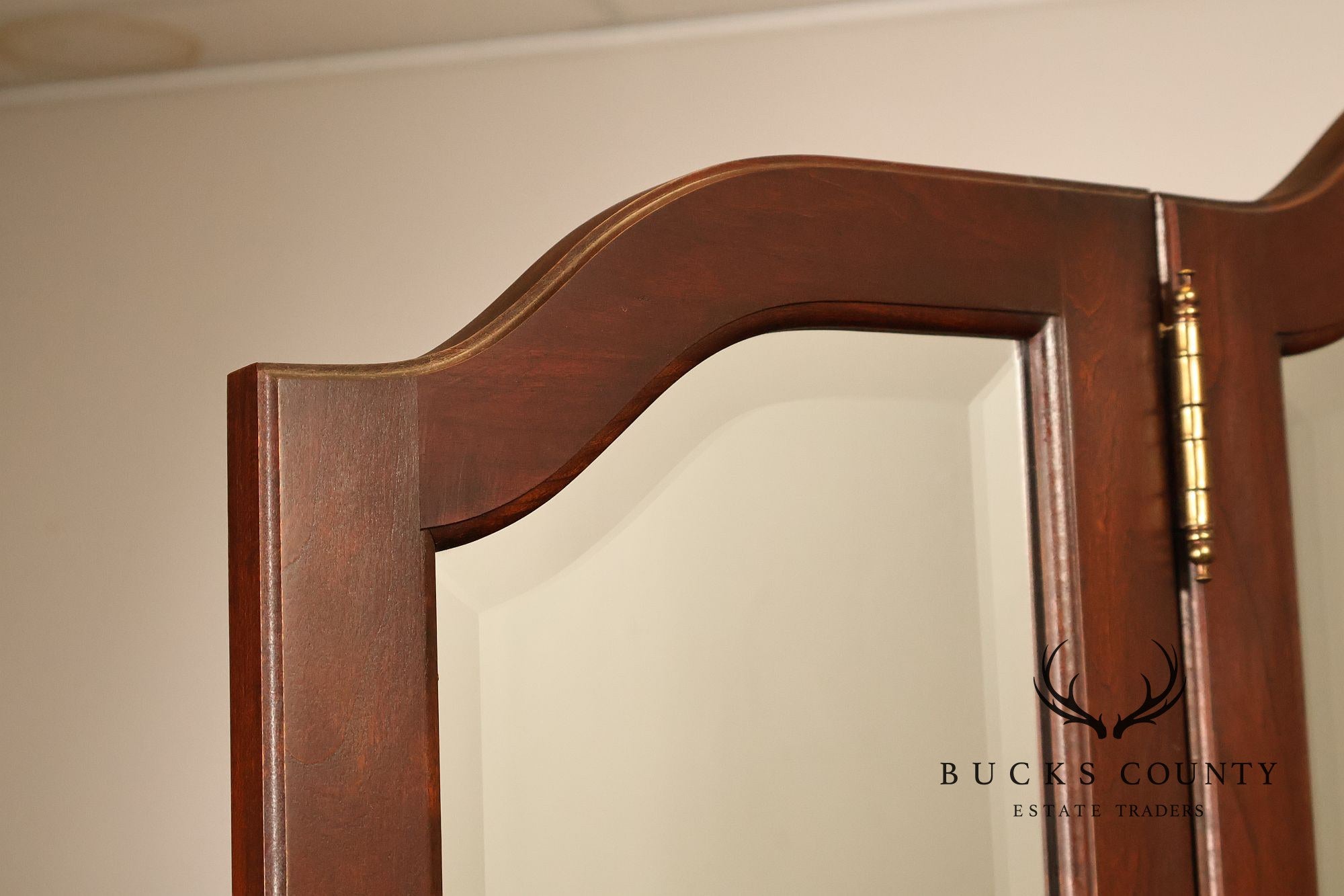 Pennsylvania House Chippendale Style Cherry Long Dresser with Mirror