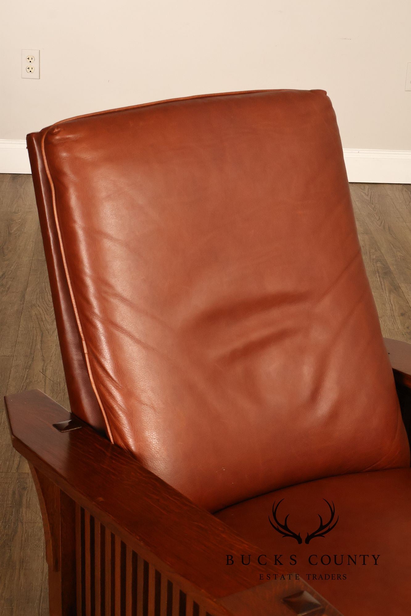 Stickley Mission Collection Oak Bent Arm Morris Recliner