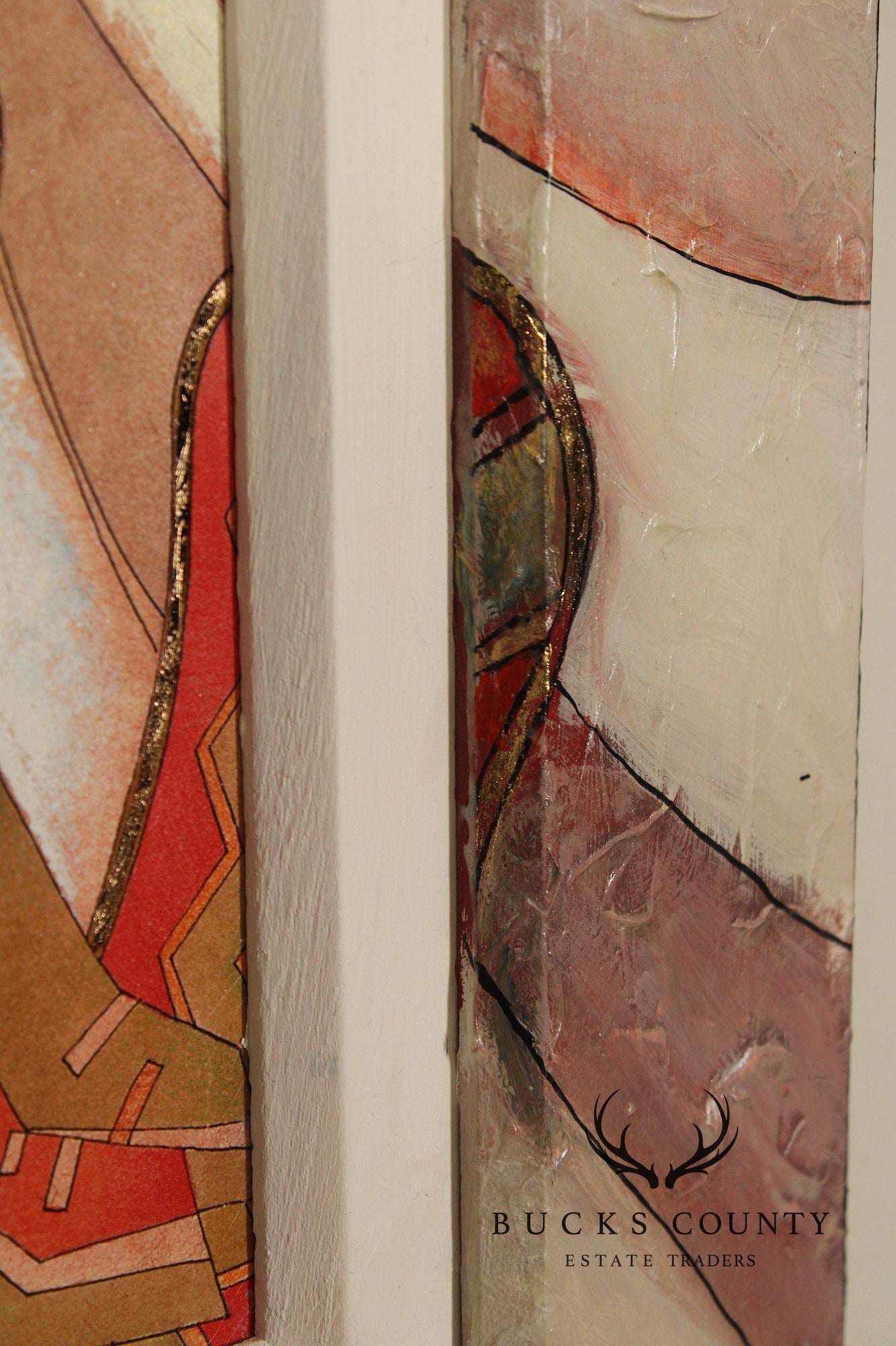 Andrei Protsouk Hand-Embellished Print, 'Snowboard Lovers'