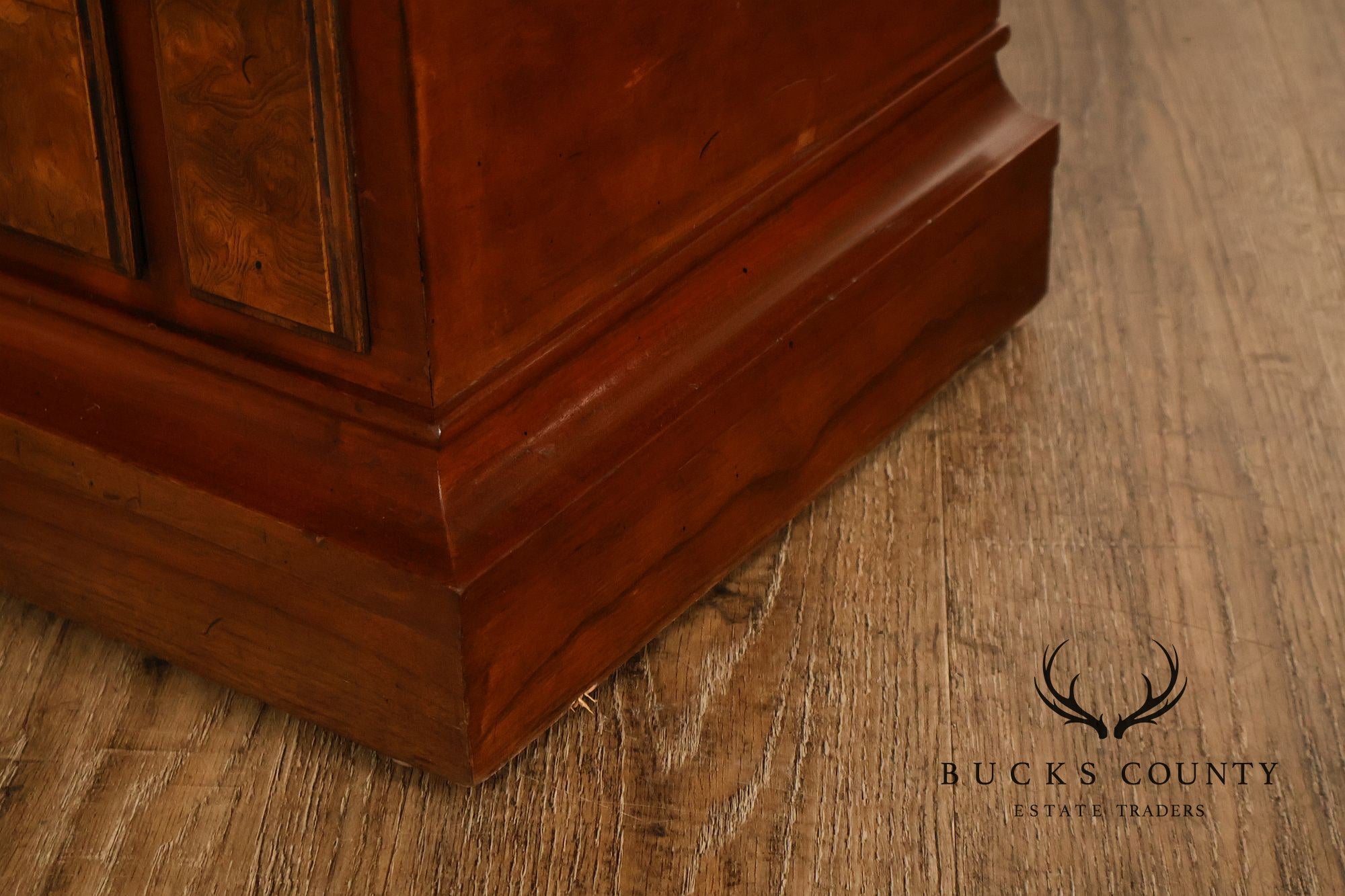 Herschede Burl Wood Five Tube Grandfather Clock